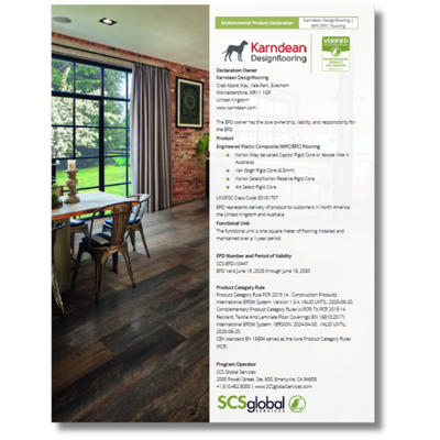 Karndean WPC collections rigid core EPD