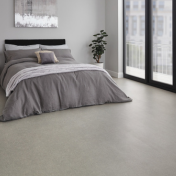Olten Stone gluedown luxury vinyl floors in a bedroom