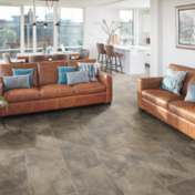 Apartment living room with Korlok Select rigid core lvt floors