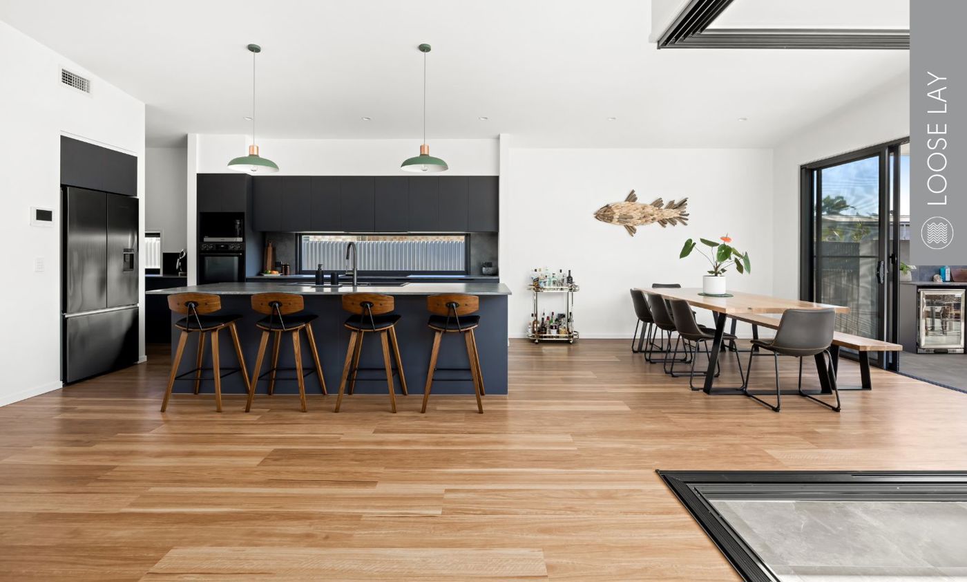 Karndean Luxury Vinyl flooring wood look in a beach house