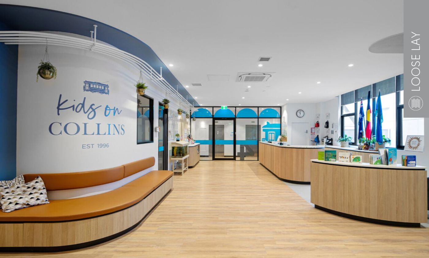 Hygienic vinyl floor in childcare and schools