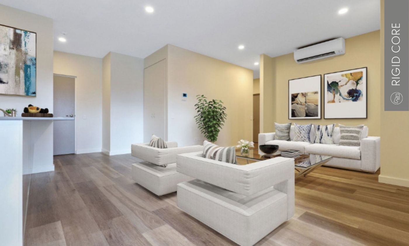 Rigid core vinyl in modern community housing