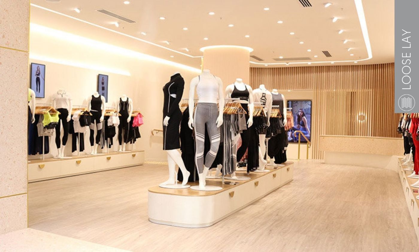 LooseLay Longboard installed on retail shop