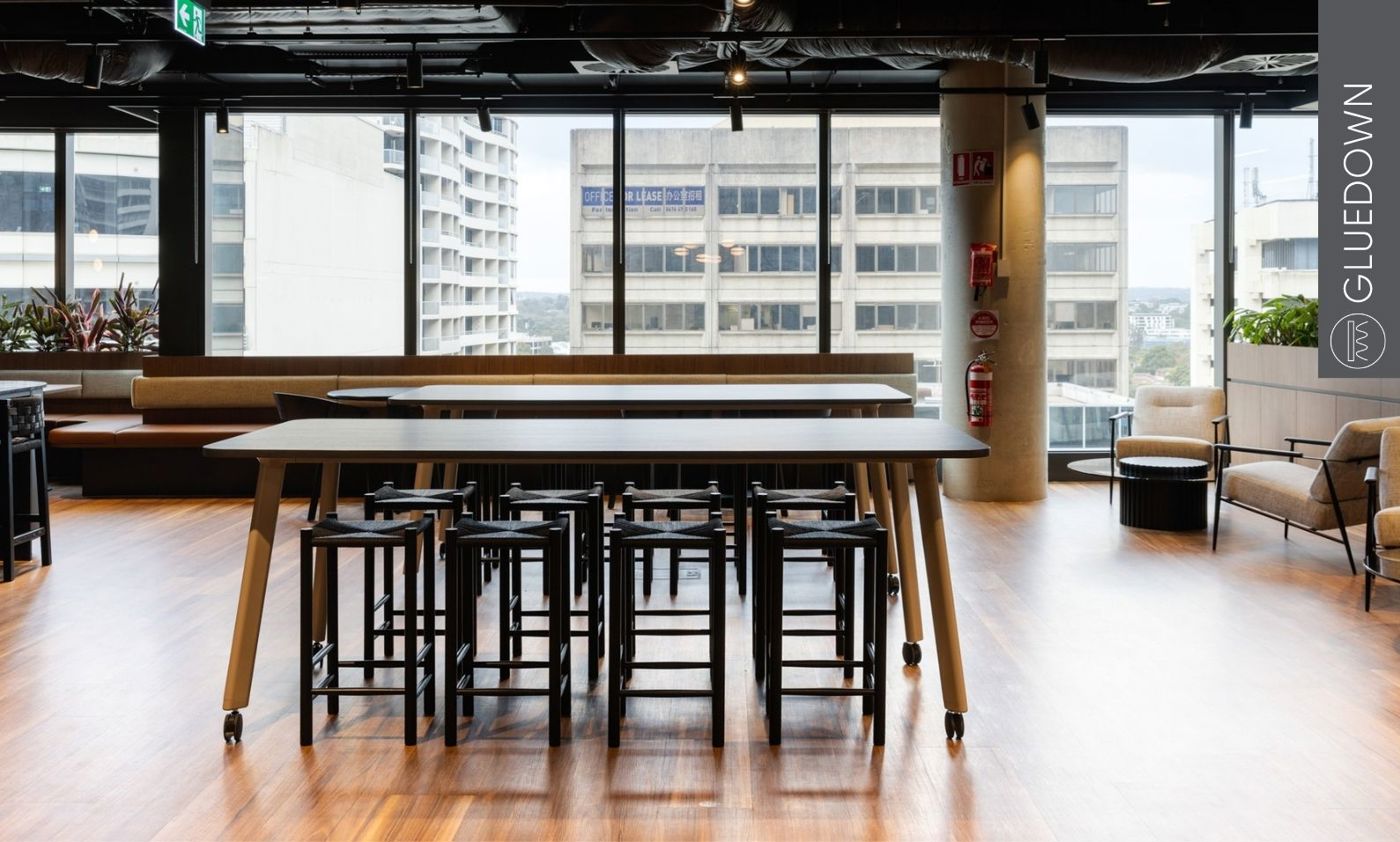 LVT floor installed in office