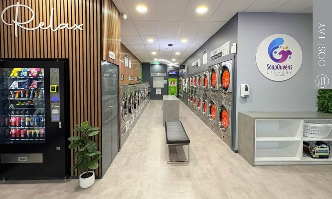 Karndean Colorado in a commercial laundromat