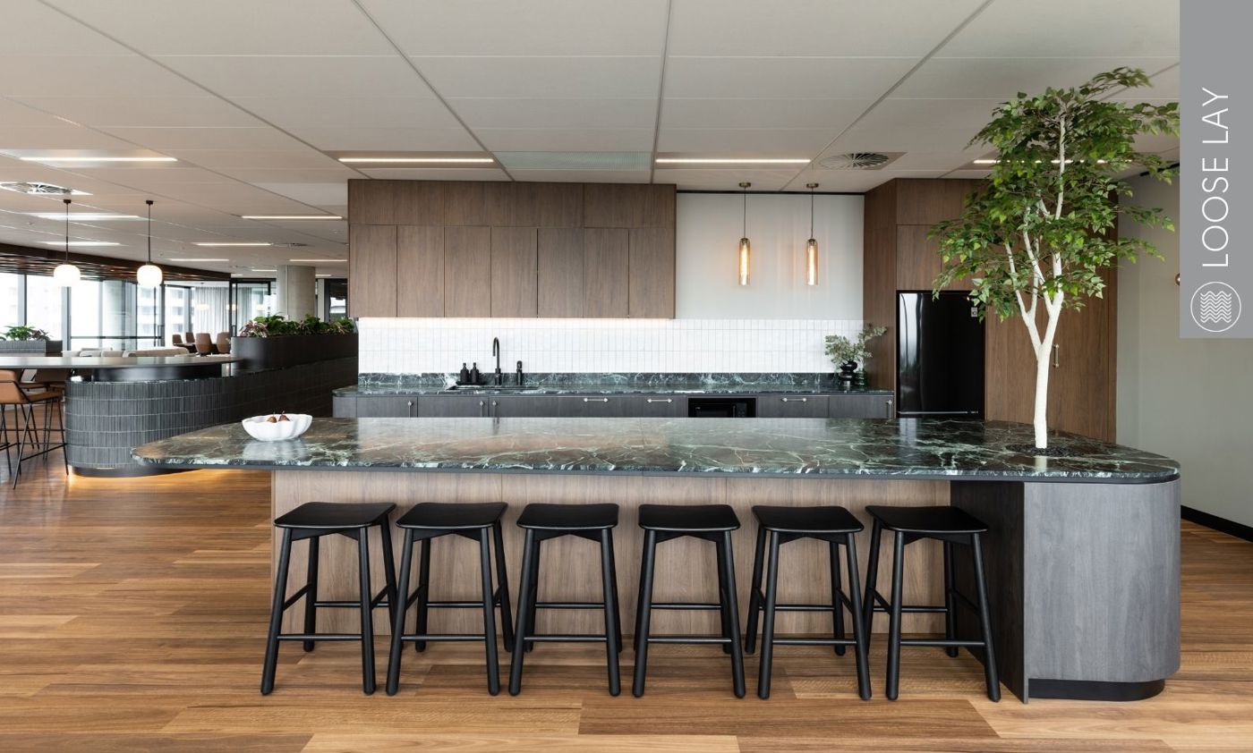 Lemon spotted gum for corporate offices