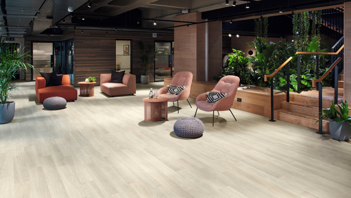 nordic limed oak in commercial environments