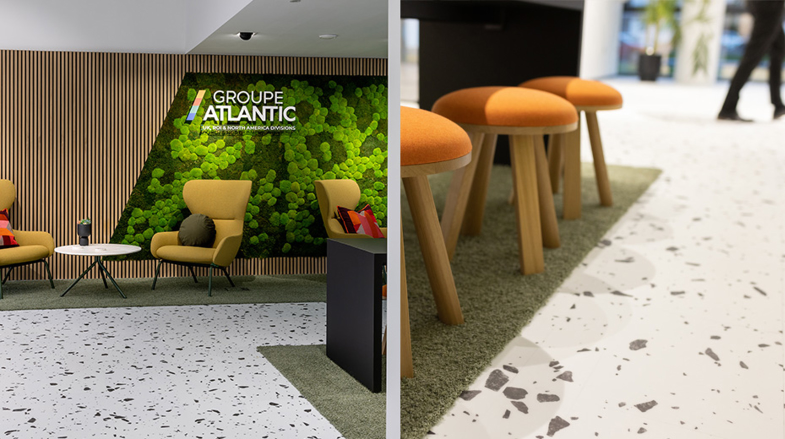 Karndean ipus and looselay commercial flooring in an office
