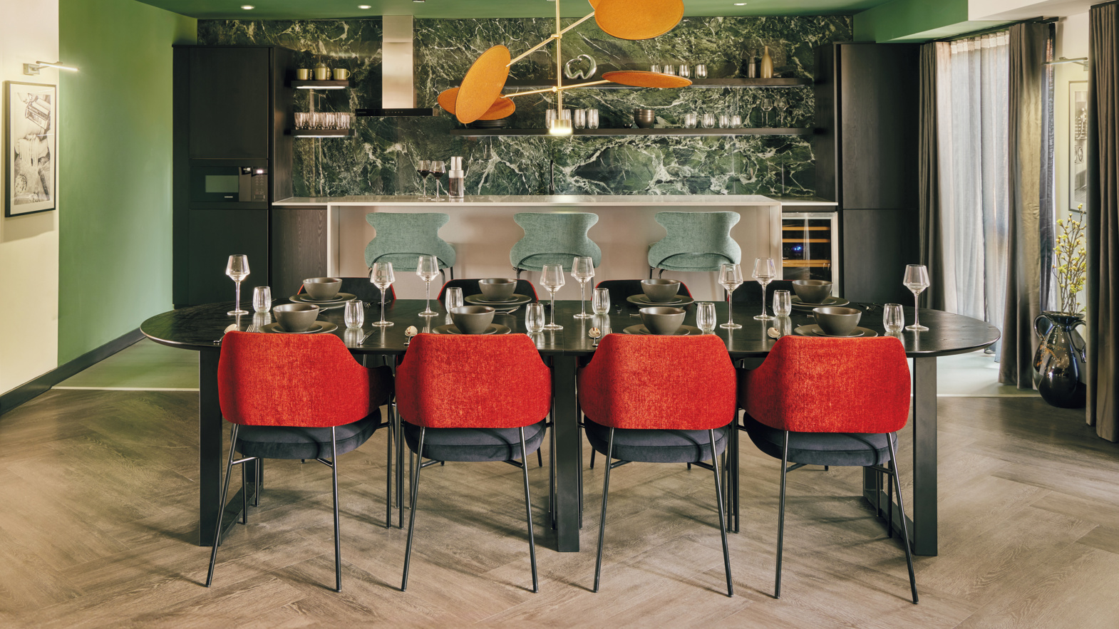 Platform_ in Sheffield using Karndean loose lay in the dining room in their built to rent apartments