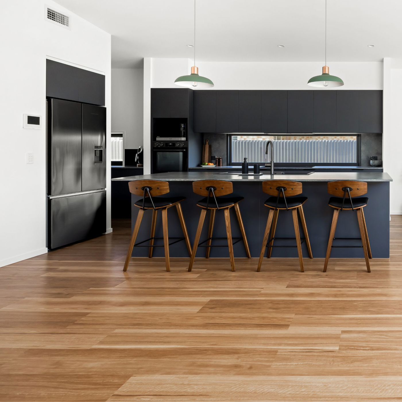 customer photo of karndean wood style in a kitchen