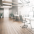 Sketch of an office interrior