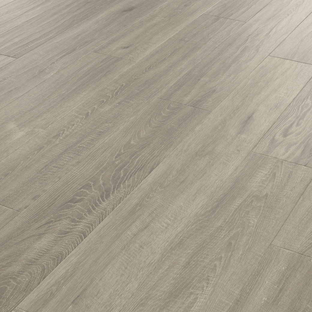 Art Select Canvas Oak grey LVT flooring laid at an angle