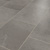 Corris dark grey lvt flooring with design strip laid at an angle