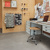 Art Select Cambric Stone dark grey LVT flooring in a home office type environment