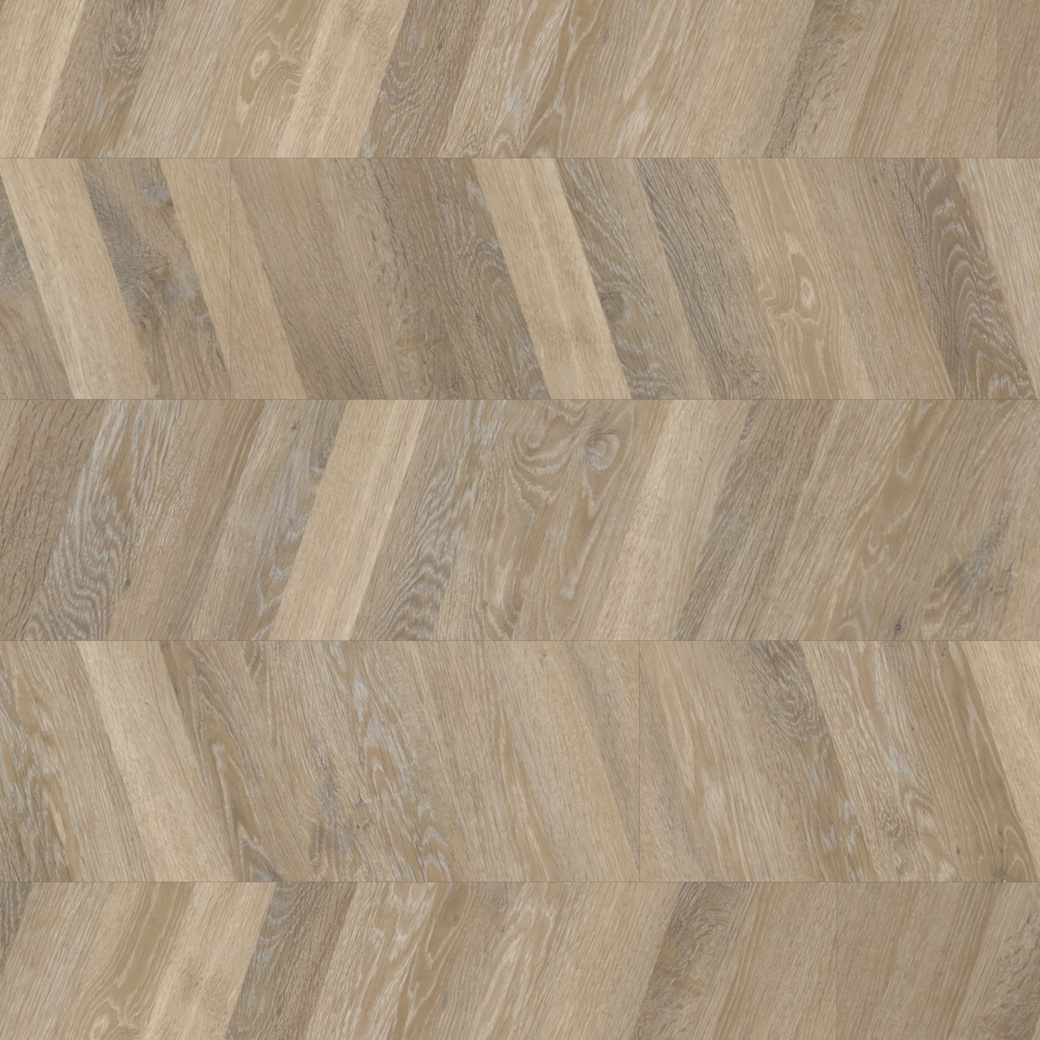 Lime Washed Oak CH-KP99 chevron design gluedown lvt; Knight Tile collection