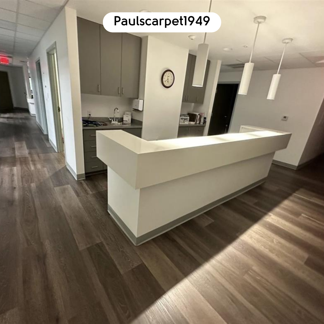 Washed Velvet Ash RKP8102 floors in an office entry by Paulscarpet1949