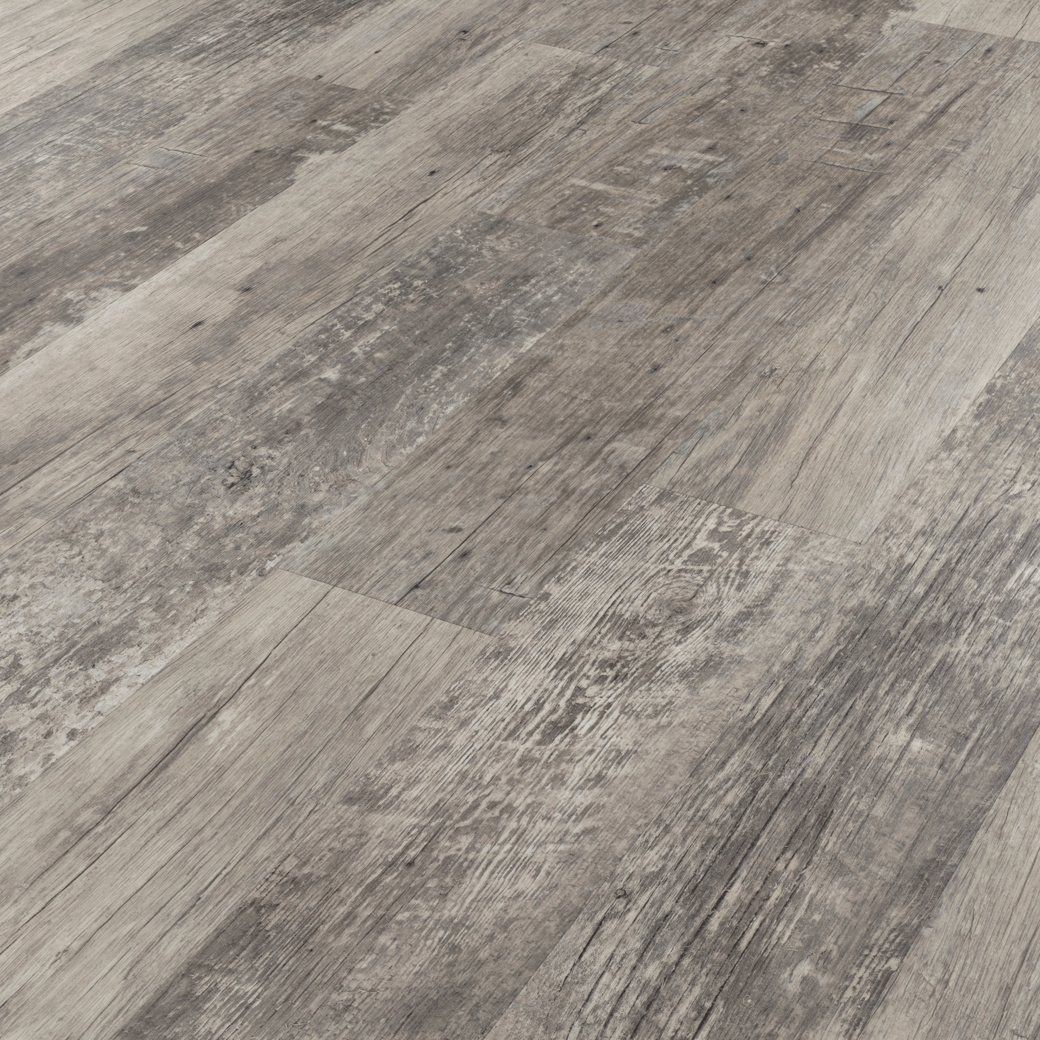 Angled overhead photo of Aged Redwood LVT flooring by Karndean