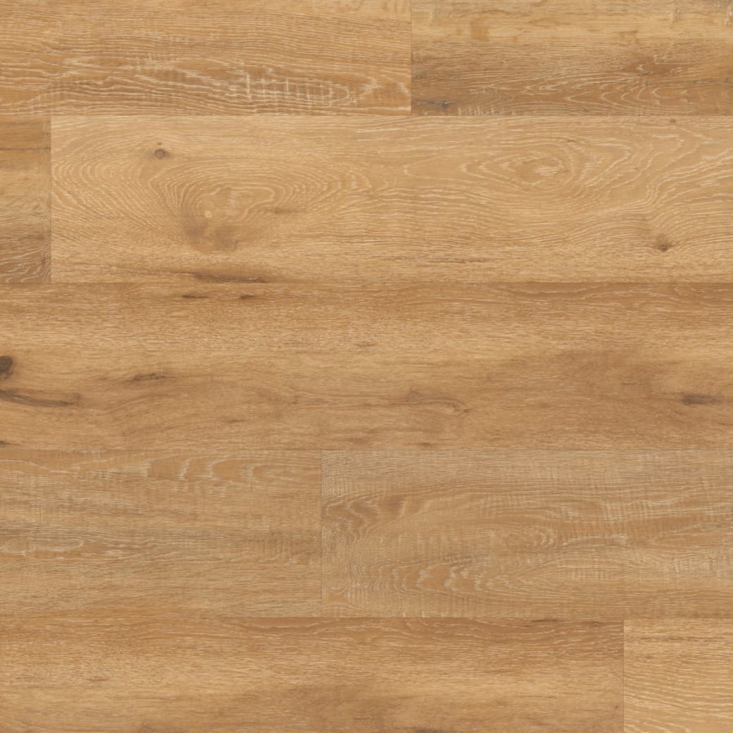 Baltic Limed Oak golden brown LVT flooring laid down from above