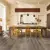 Baltic mistral oak dark grey flooring laid in a kitchen dinner